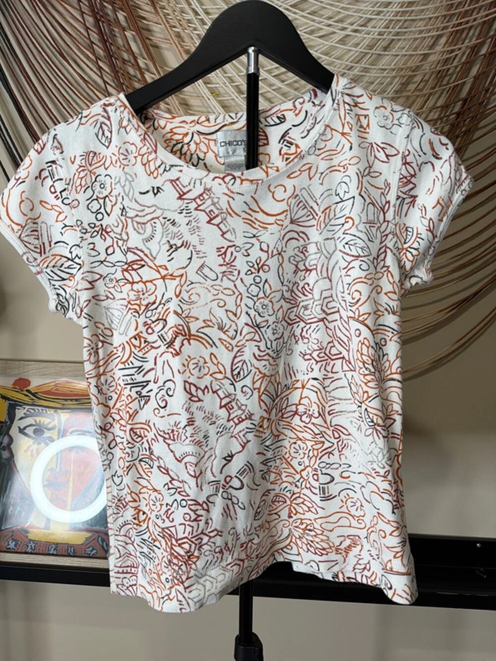 Chico‘s graphic T-shirt EUC 0 2805